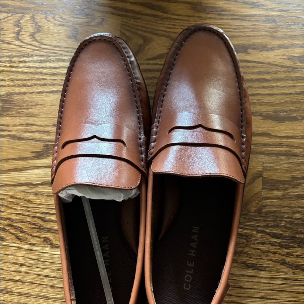 Cole Haan Men's Brown Leather Loafers